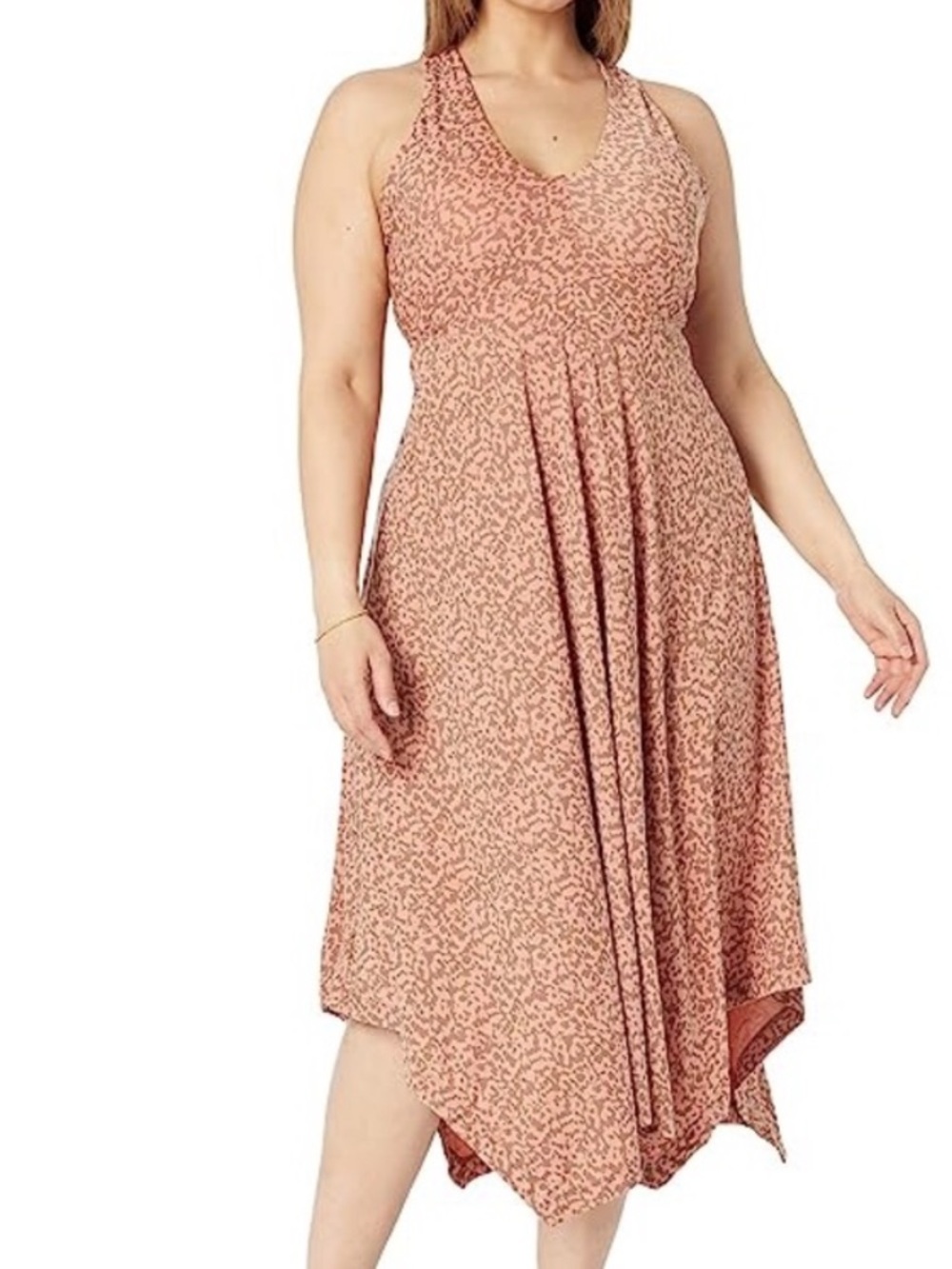 Prana Saxon Dress Pink Sand Wild Size XL